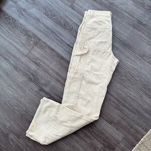 H&M Women's Beige Cargo Jeans